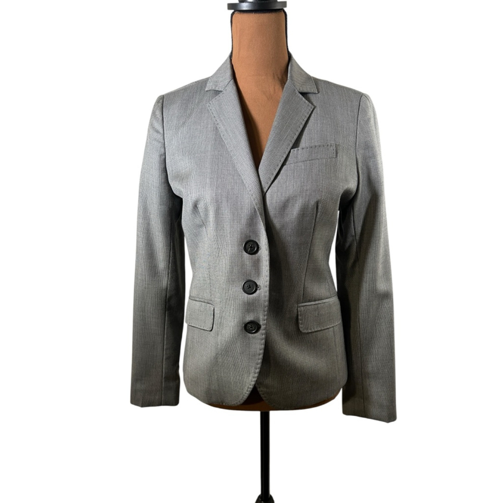 J.Crew Gray Wool Cashmere Blazer Jacket Size 6